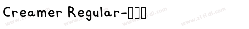 Creamer Regular字体转换